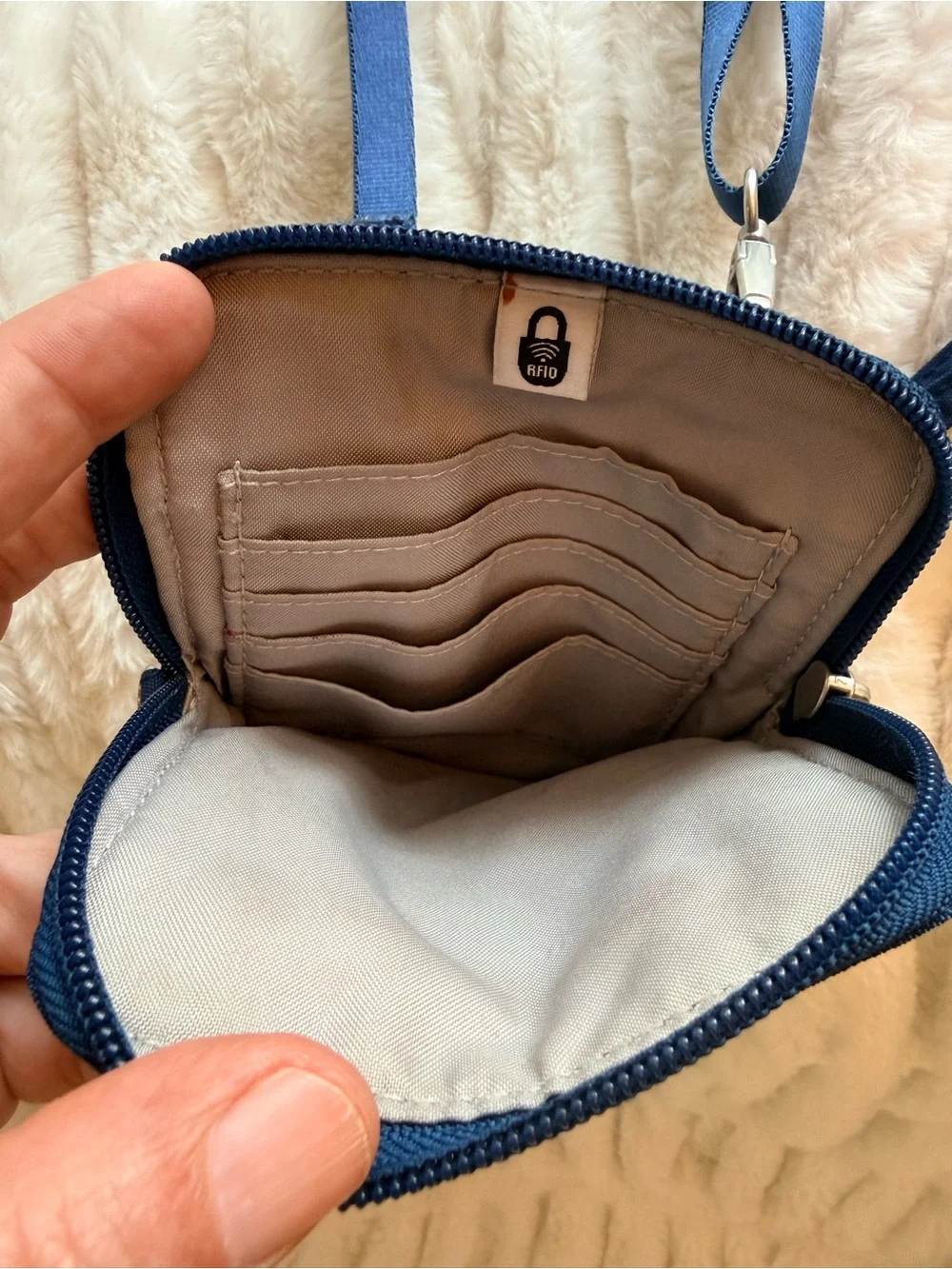 Baggallini Navy Blue Compact Crossbody Bag